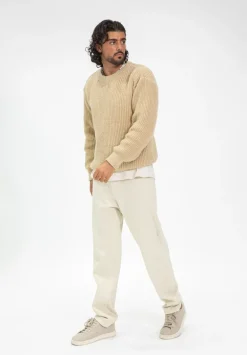 Pull maille épaisse cotelée