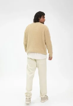 Pull maille épaisse cotelée