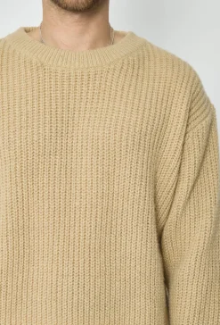 Pull maille épaisse cotelée