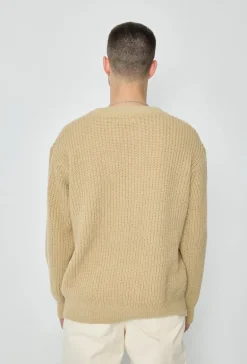 Pull maille épaisse cotelée