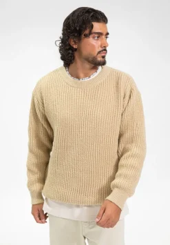 Pull maille épaisse cotelée