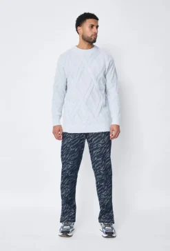 Pull maille épaisse torsadée