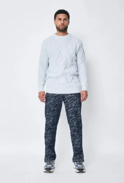 Pull maille épaisse torsadée