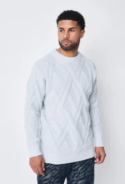 Pull maille épaisse torsadée