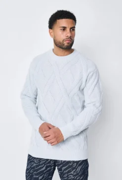 Pull maille épaisse torsadée