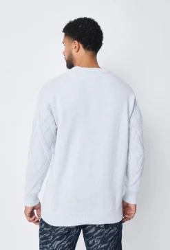 Pull maille épaisse torsadée