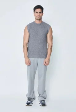 Pull maille sans manches