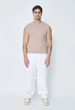 Pull maille sans manches