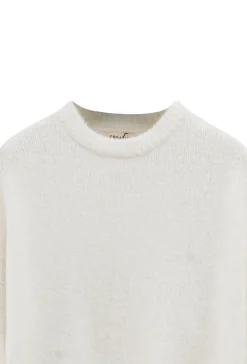 Pull uni à col rond