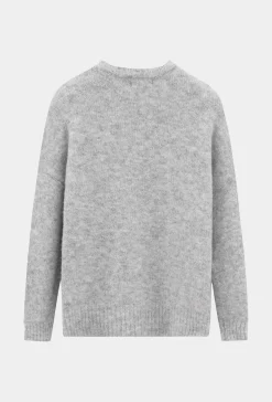 Pull uni à col rond