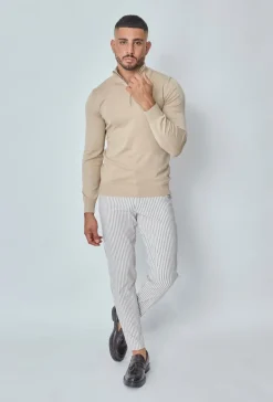 Pull uni en maille