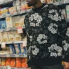 Pull uni imprimer fleur