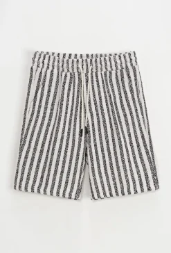 Short à rayures