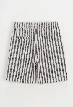 Short à rayures