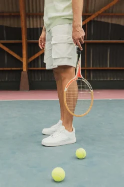 Short cargo droit uni