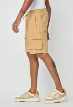 Short cargo droit uni