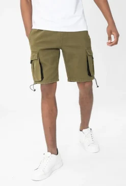 Short cargo toile