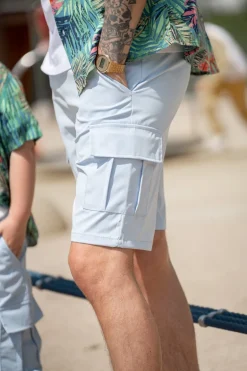 Short cargo toile