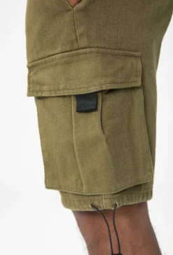 Short cargo toile