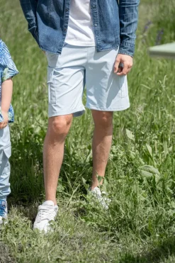 Short cargo toile