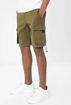 Short cargo toile