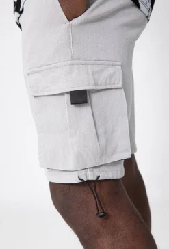 Short cargo toile