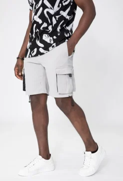 Short cargo toile