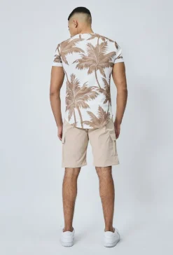 Short cargo toile