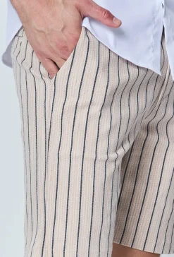 Short chino à carreaux