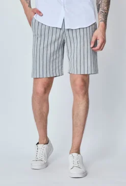Short chino à carreaux