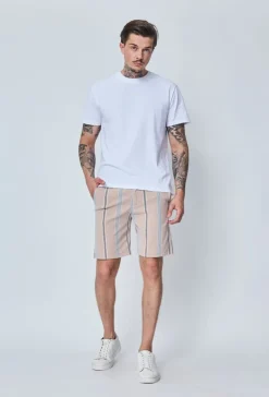 Short chino à carreaux