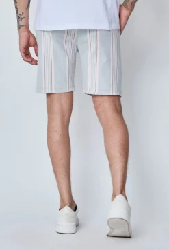 Short chino à carreaux