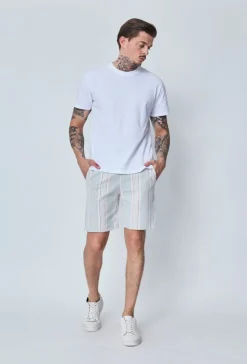 Short chino à carreaux