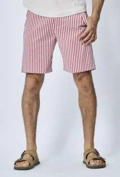 Short chino à carreaux