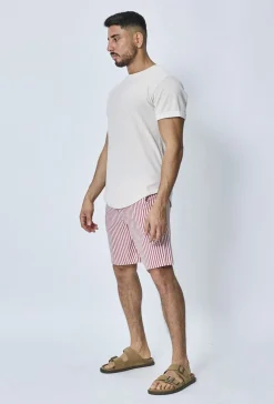 Short chino à carreaux