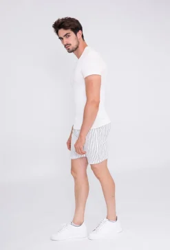 Short chino rayé