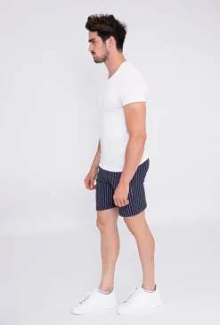 Short chino rayé