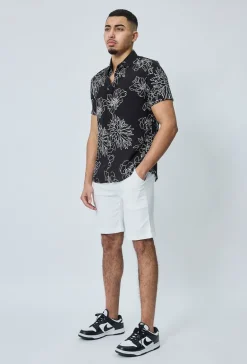 Short chino uni léger stretch et très confortable