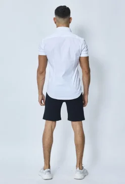 Short chino uni léger stretch et très confortable