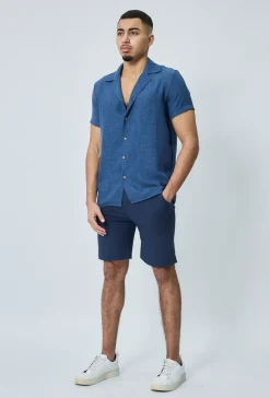Short chino uni léger stretch et très confortable