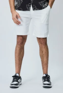 Short chino uni léger stretch et très confortable