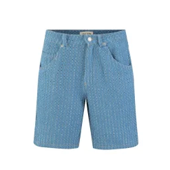 Short droit à motifs troués