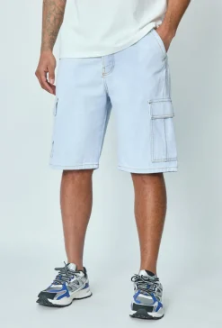 Short en jean oversize cargo