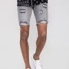 Short jean stretch déchiré
