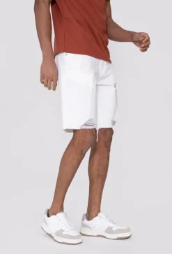 Short jean stretch déchiré