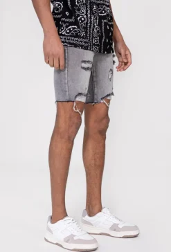 Short jean stretch déchiré