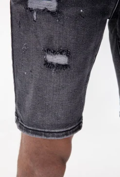 Short jean stretch déchiré