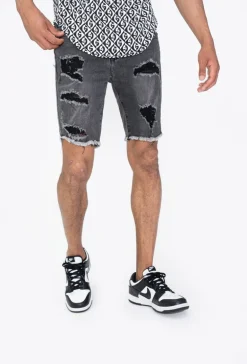 Short jean stretch déchiré