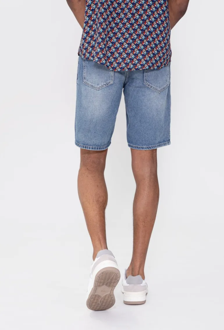 Short jean stretch déchiré