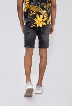Short jean stretch déchiré